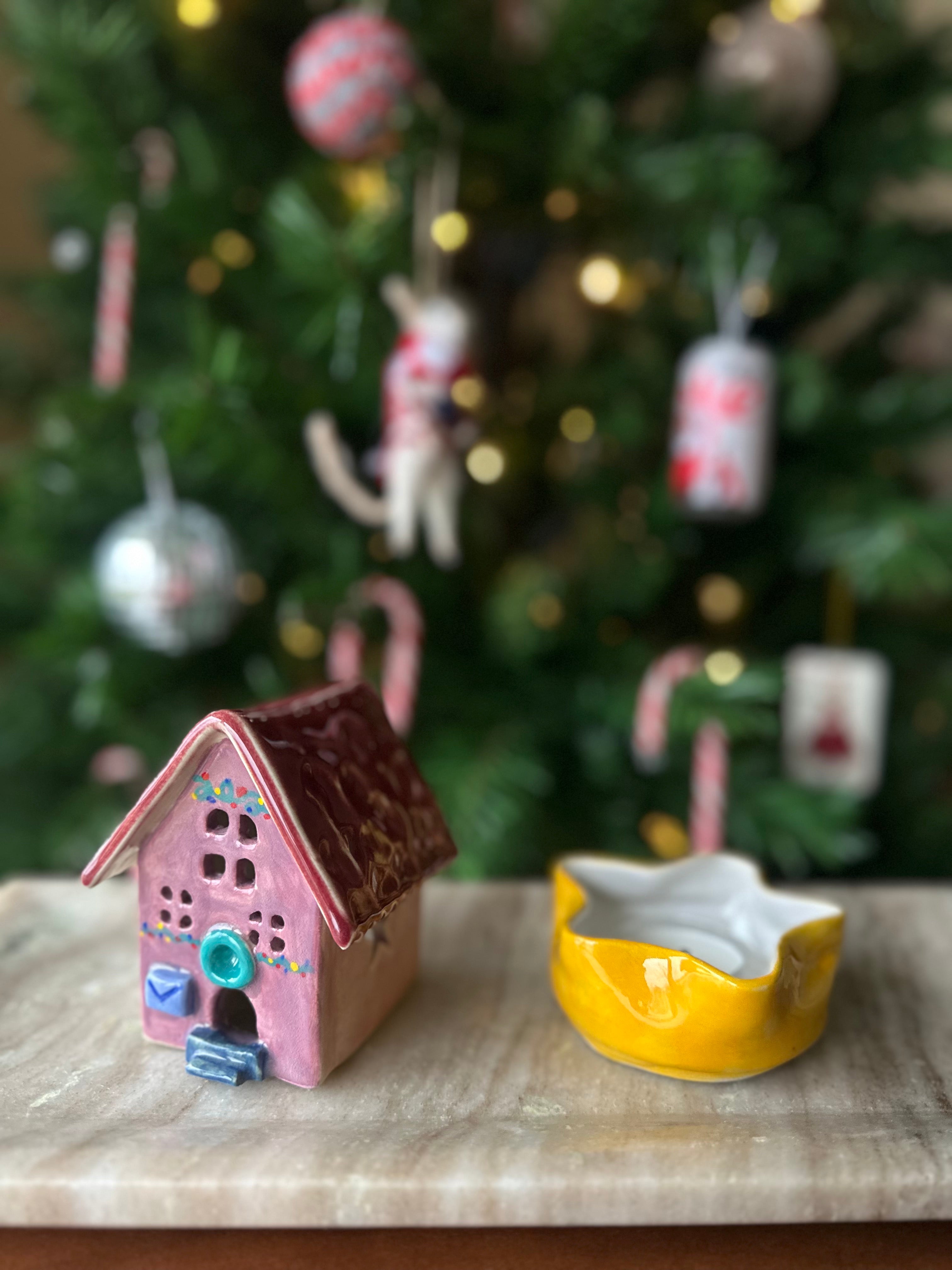 Christmas Village Putz House